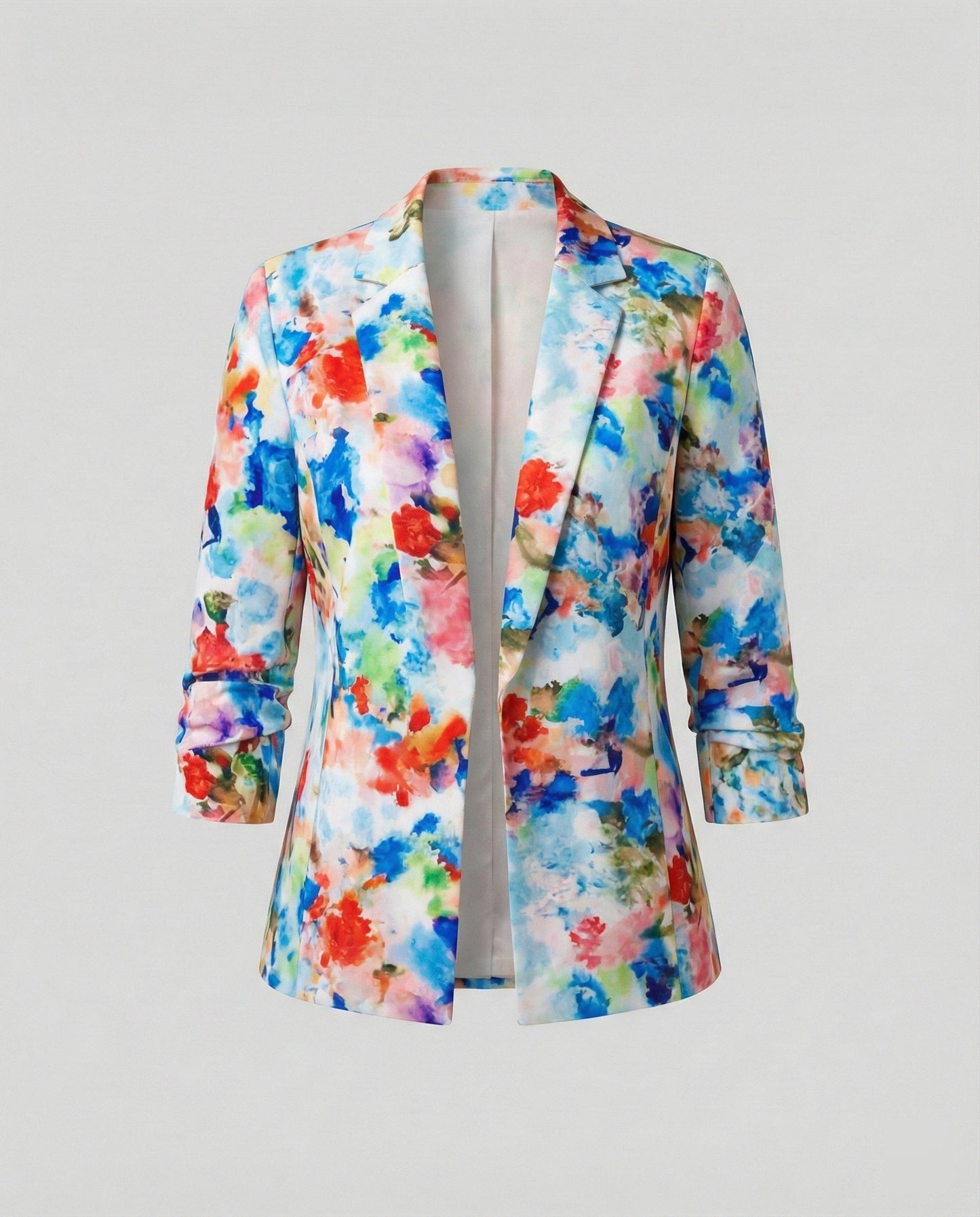Damen Blazer Elegant Floral Modern