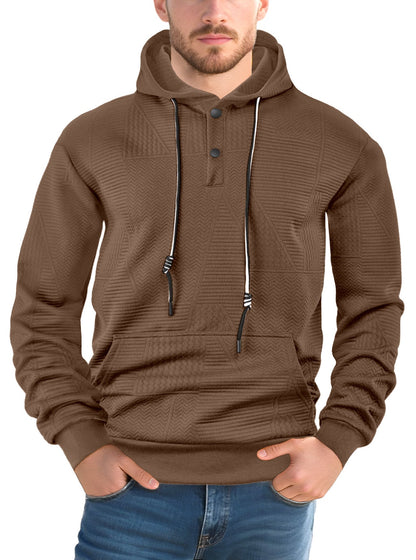 Herren Hoodie Strukturiert Modern Urban Style