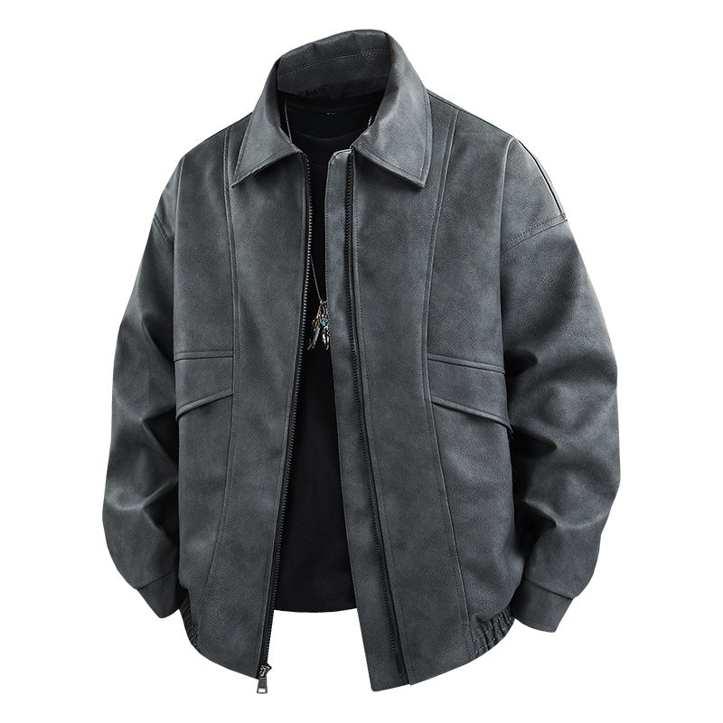 Herren Jacke Übergangsjacke Lässig VintageStyle Elastisch