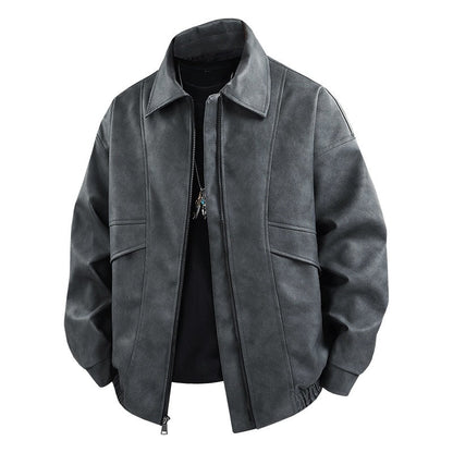 Herren Jacke Übergangsjacke Lässig VintageStyle Elastisch