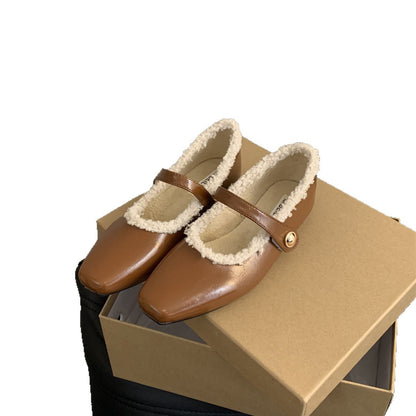 Damen Ballerinas Weich Bequem Mit Riemchen