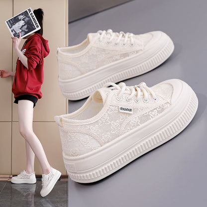 Damen Sneaker Plateau Spitze Modisch Größe 36-41 - BerlinGlamour