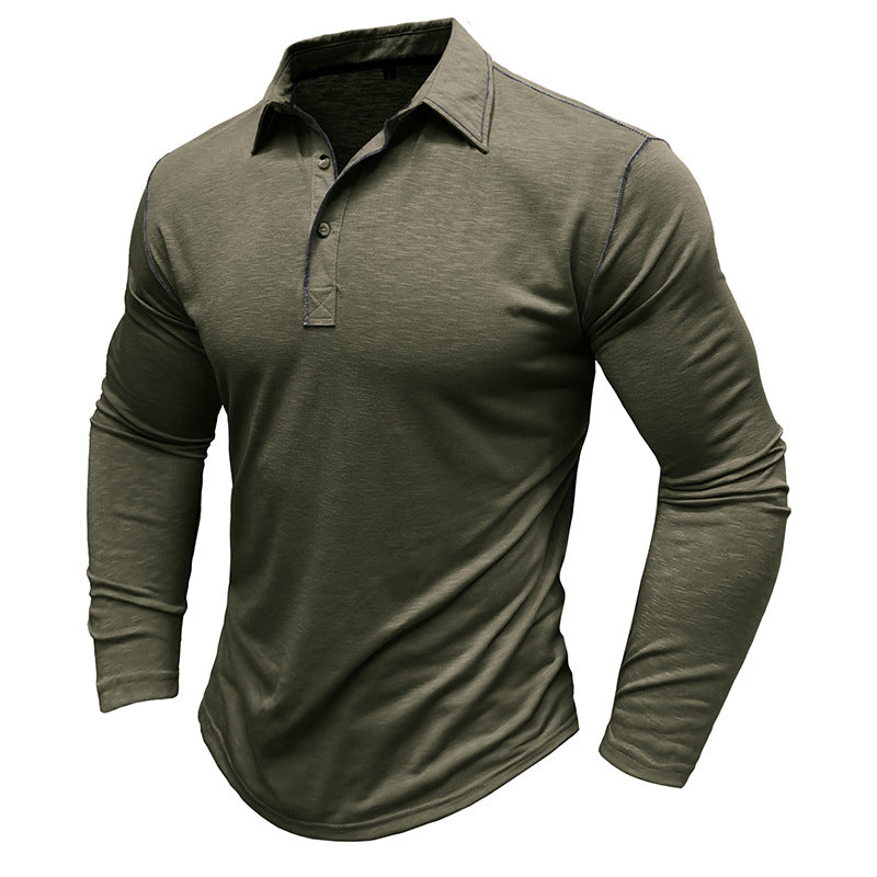 Herren Polohemd Langarm Sportlich Modern Berlin Style - BerlinGlamour
