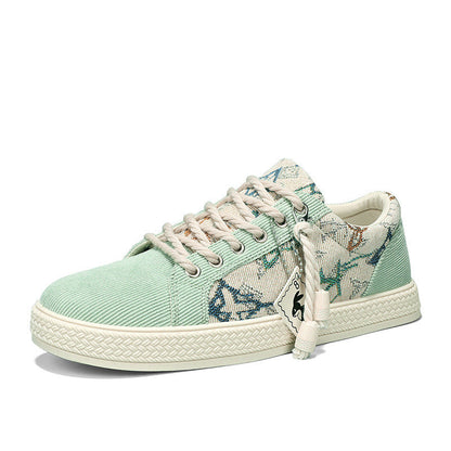 Damen Sneaker Klassisch Canvas Weiße Schuhe Mode