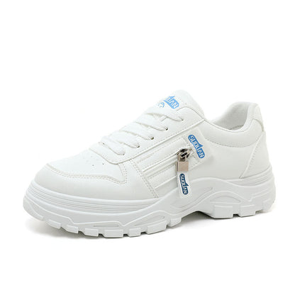 Damen Sneaker Chunky Rutschfest mit Reißverschluss