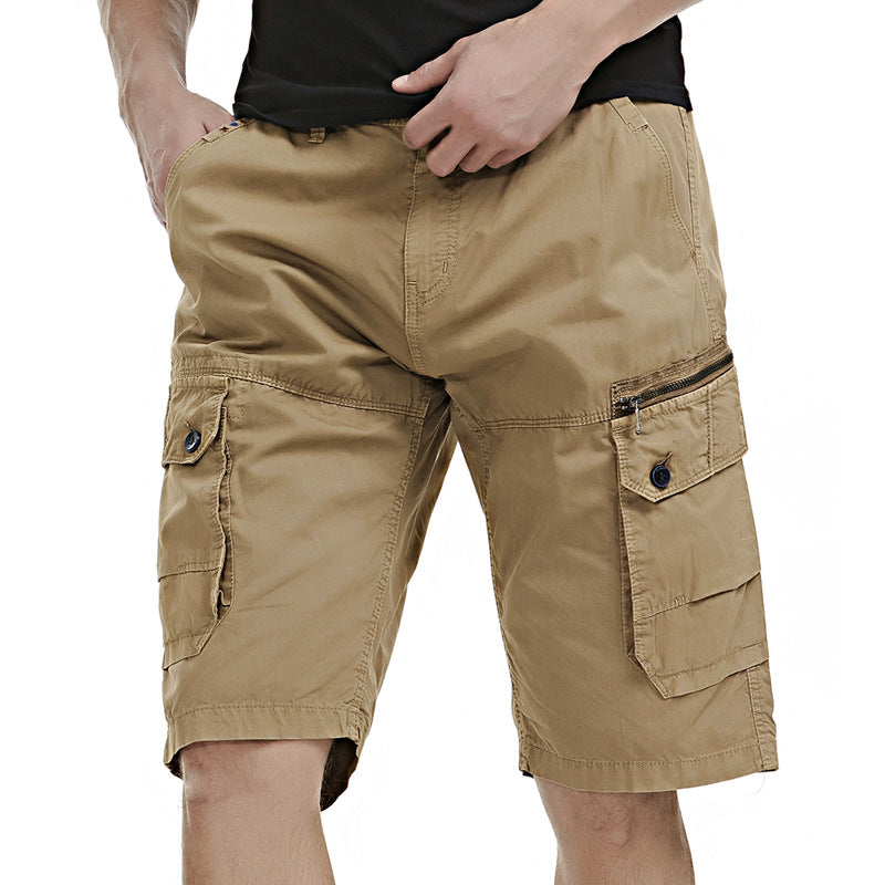 Herren Cargo Shorts Bequem Mit Seitentaschen Verstellbar