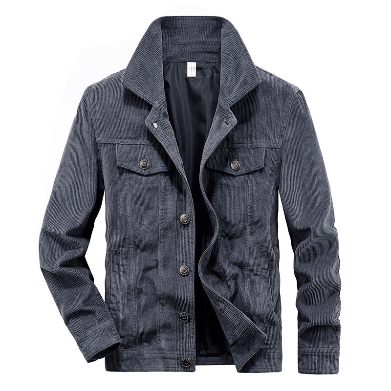 Herren Cordjacke Leicht Slim Fit Modern