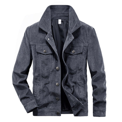 Herren Cordjacke Leicht Slim Fit Modern