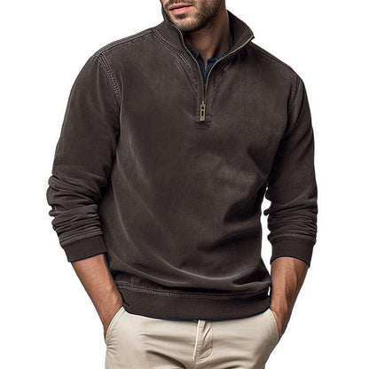 Modischer Stehkragenpullover Herren Trendy Übergröße