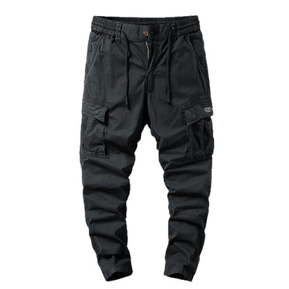 Herren Cargo-Hose Bequem Elegant Grau