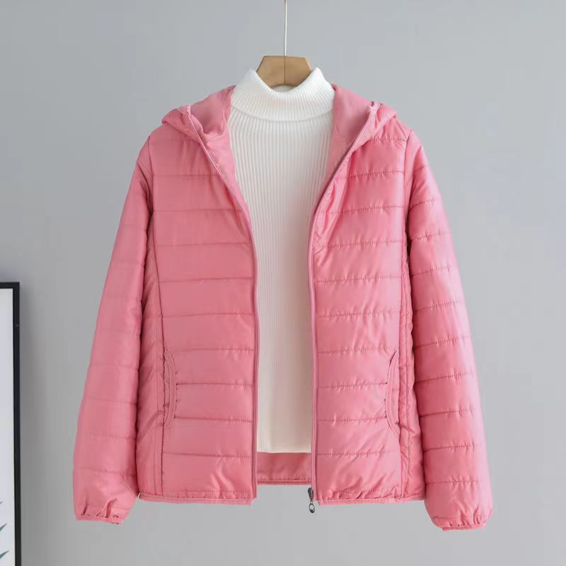 Damen Übergangsjacke Steppjacke Mit Kapuze Modern