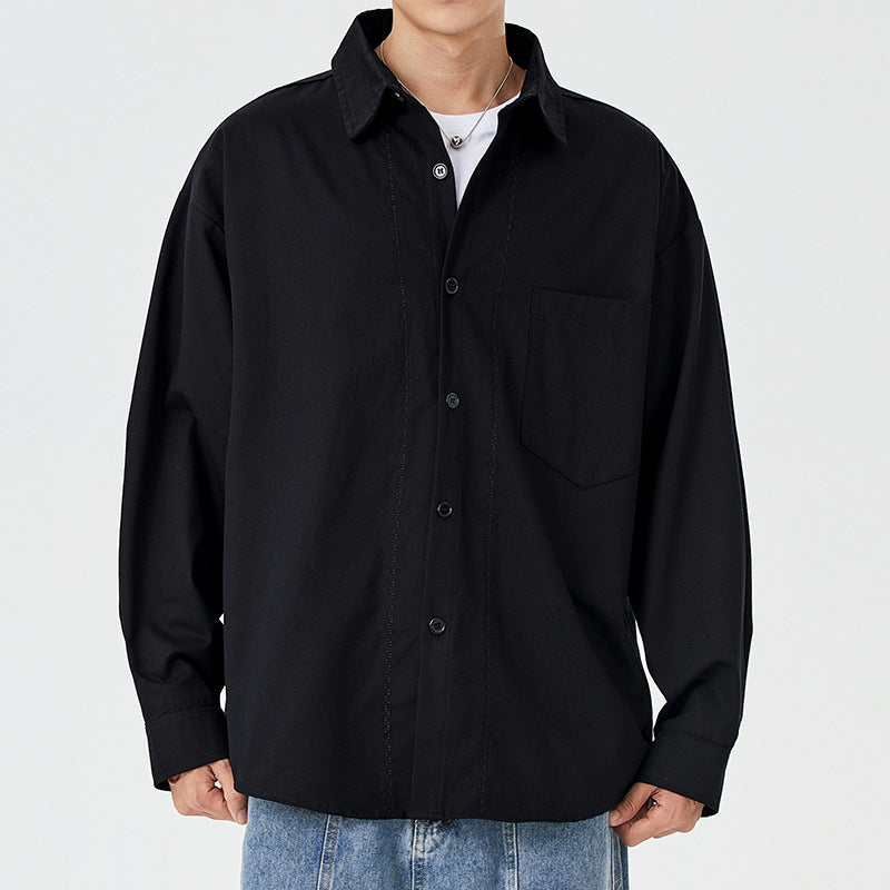 Herren Langarmhemdjacke Leicht Lässig Modern
