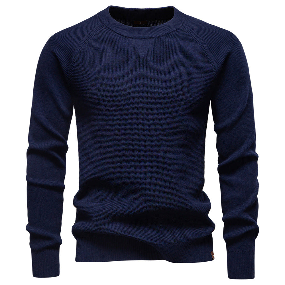 Herren Strickpullover Rundhals Modernes Muster