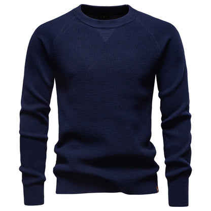 Herren Strickpullover Rundhals Modernes Muster