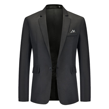Herren Anzugblazer Modern Slim Fit Schwarz