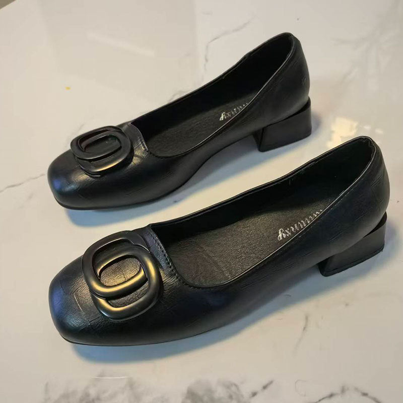 Damen Pumps Elegante Schnalle mit Dekoration Damen Schuhe