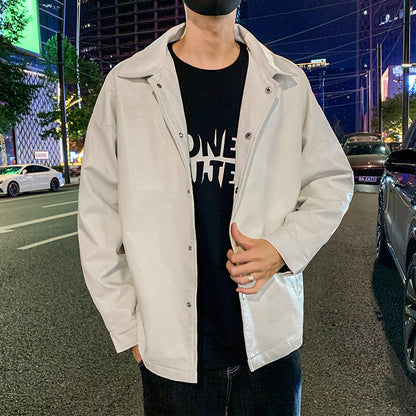Herren Freizeitjacke Modern mit Knöpfen Trendig