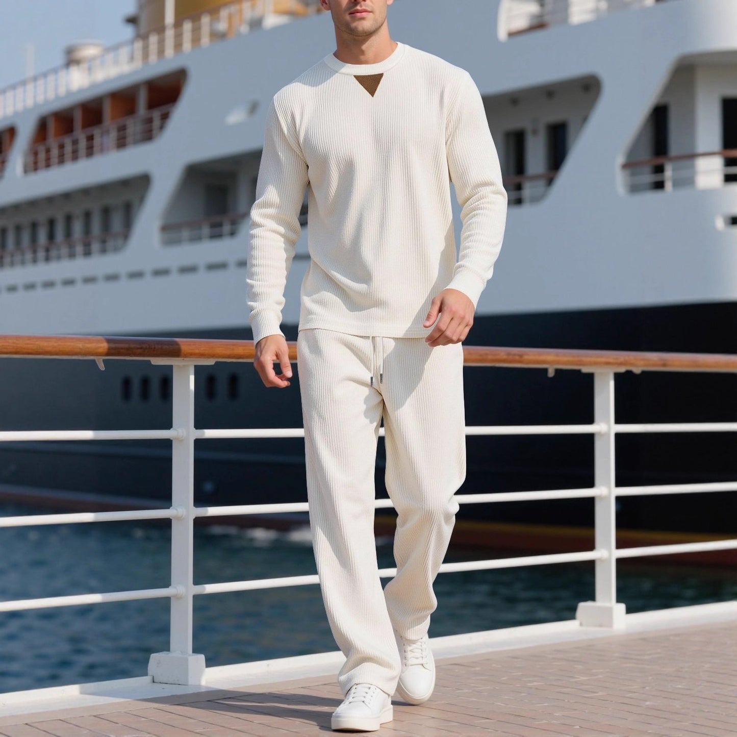 Herren Langarm-Set Modern mit Struktur und Style