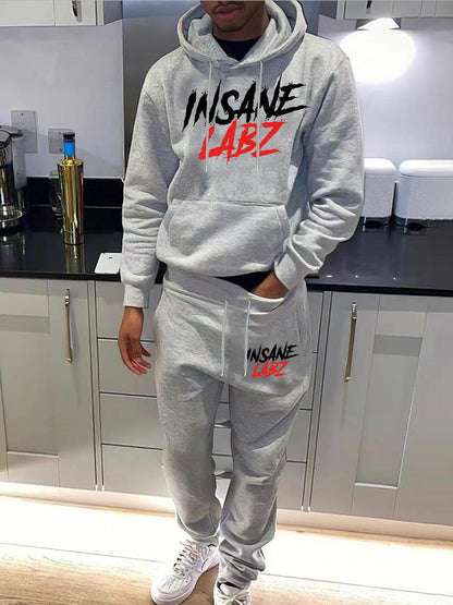 Herren Hoodie Jogginghose Set Sportlich mit Logo - BerlinGlamour