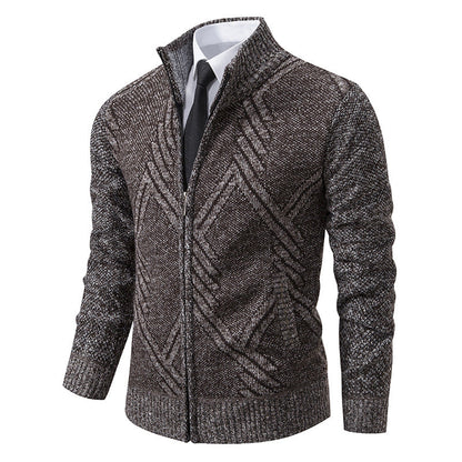 Herren Strickjacke Geometrische Muster Modern Trendy