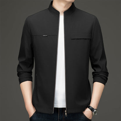 Herren Übergangsjacke Sportlich Elegant Stehkragen