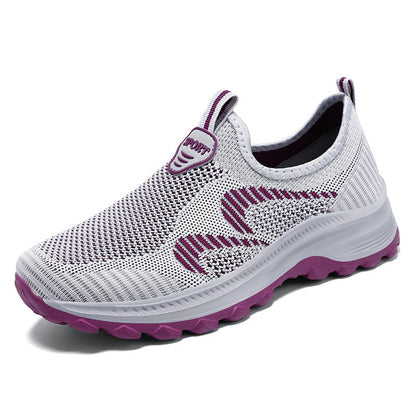 Damen Sport Schuhe Elastisch Strickdesign Freizeit