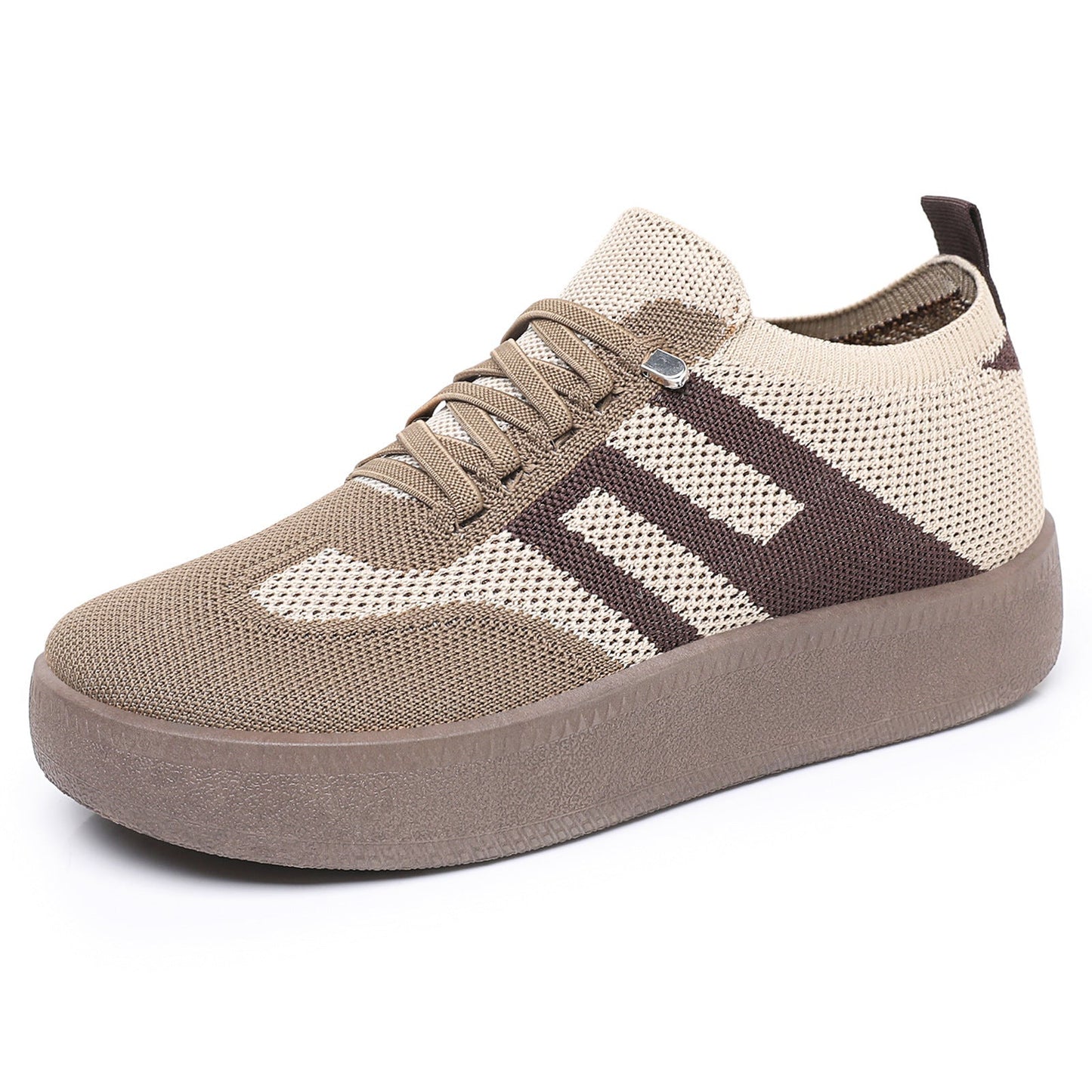 Damen Sneaker Bequem Plattformsohle Hochzeitsschuhe
