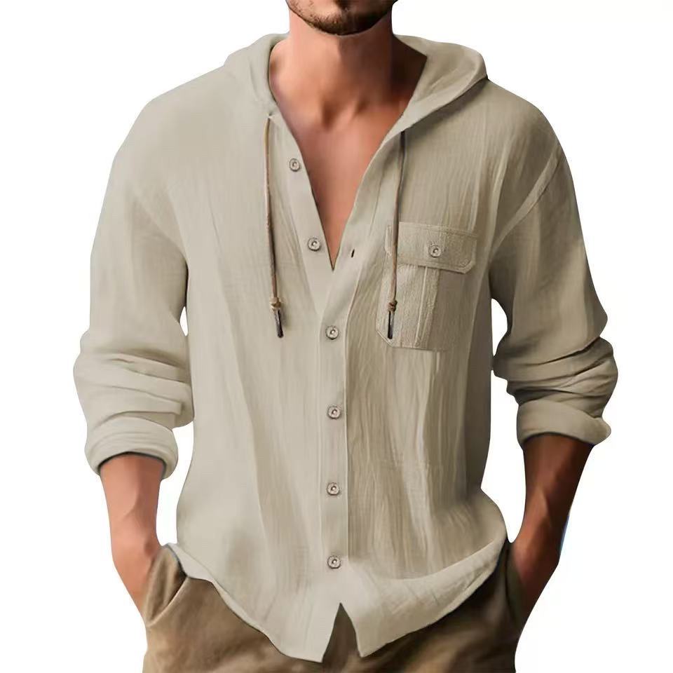 Herren Hoodie Sweatshirt Mit Brusttasche Bequem Modern
