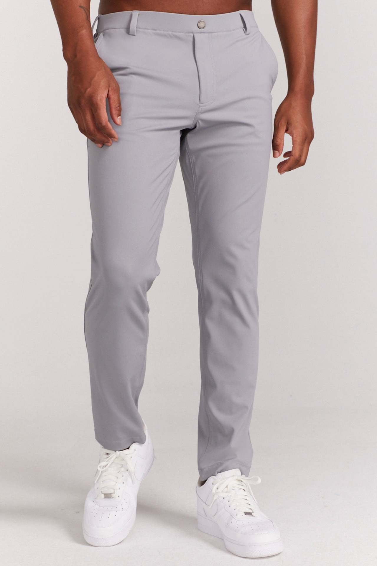 Herren Slim Fit Chino Hose Elastisch Elegant