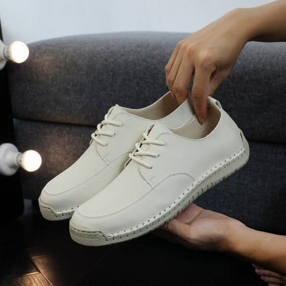 Damen Schnürschuhe Leder Komfortabel Heidi Stil - BerlinGlamour