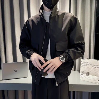 Herren Übergangsjacke Modisch mit Taschen Elastisch