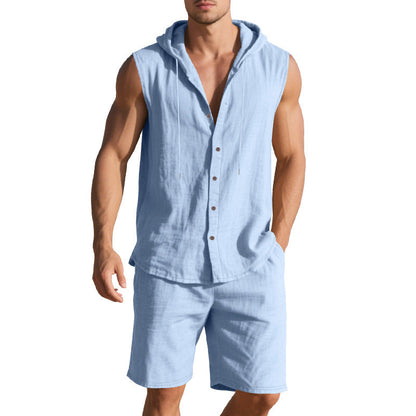 Herren Sportswear Set KURZARM Hoodie und Shorts - BerlinGlamour