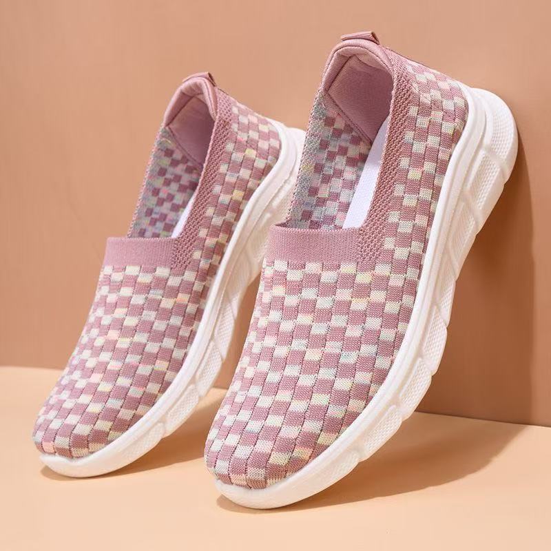 Damen Sneaker Bequem Elastisch Slip-On Sportschuhe - BerlinGlamour