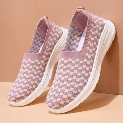 Damen Sneaker Bequem Elastisch Slip-On Sportschuhe - BerlinGlamour