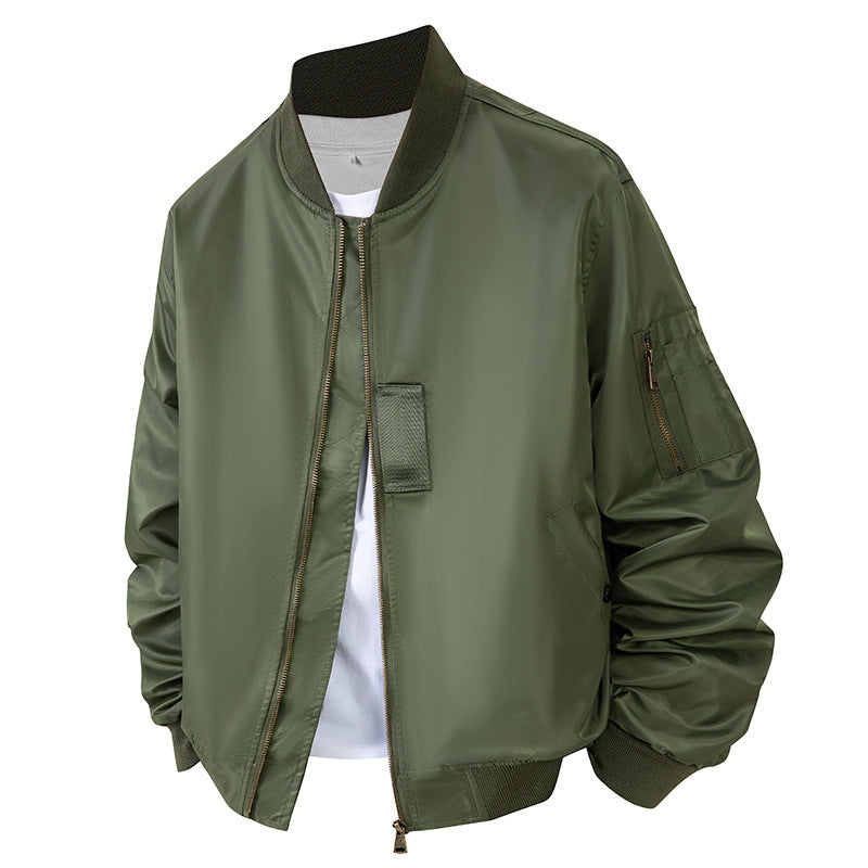 Herren Bomberjacke Modern Style Schwarz