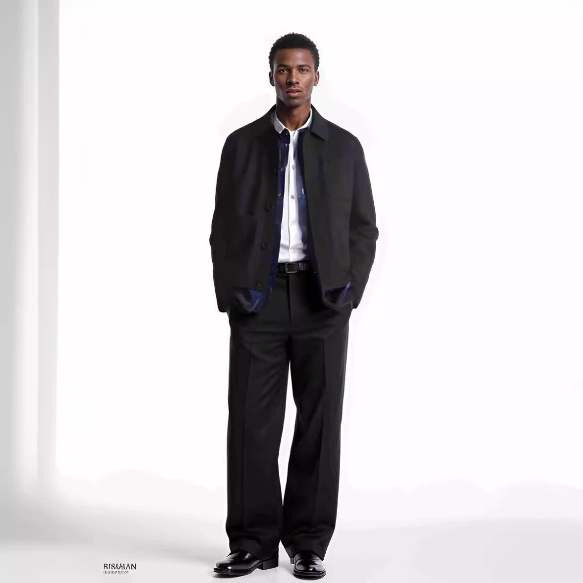 Herren Designerjacke Mit Taschen Modern Berlin Stil