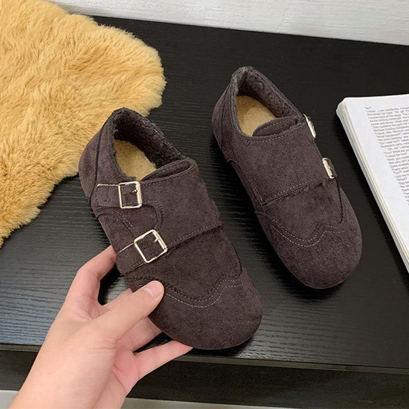 Damen Hausschuhe Bequem Doppelriemen Comfort