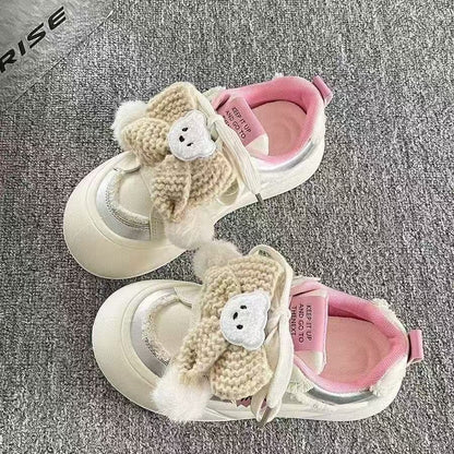 Damen Sneaker Kuschelig Verspielt Frauen Schuhe - BerlinGlamour