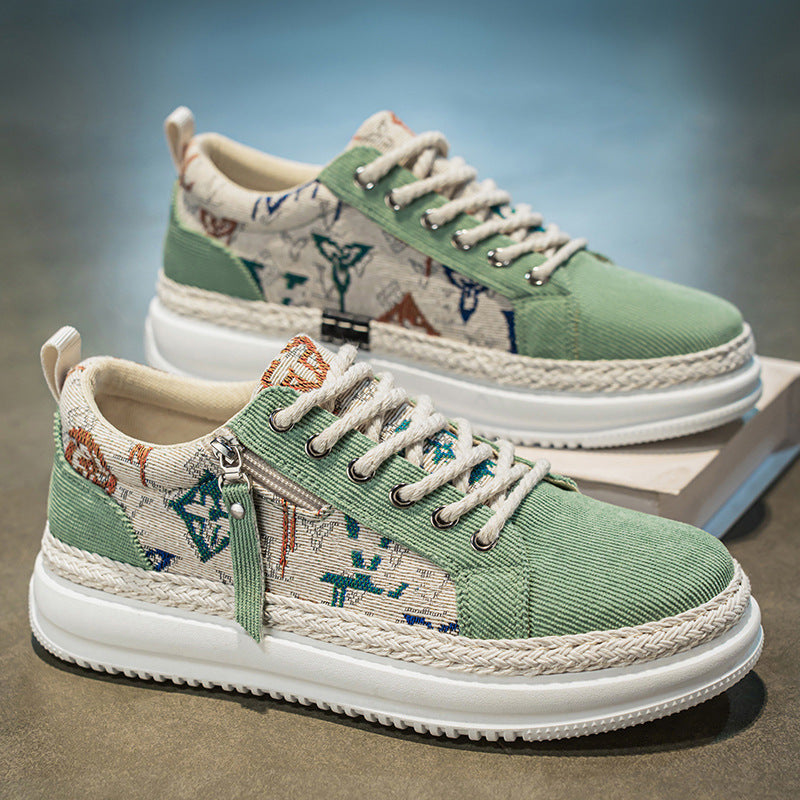 Damen Sneaker Sportlich Graffiti Muster Weich - BerlinGlamour