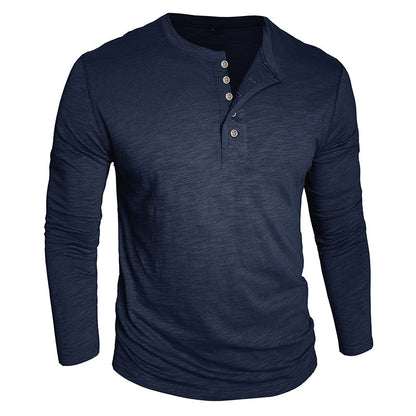 Herren Langarmshirt Knopfverschluss Modern Berlin_Style