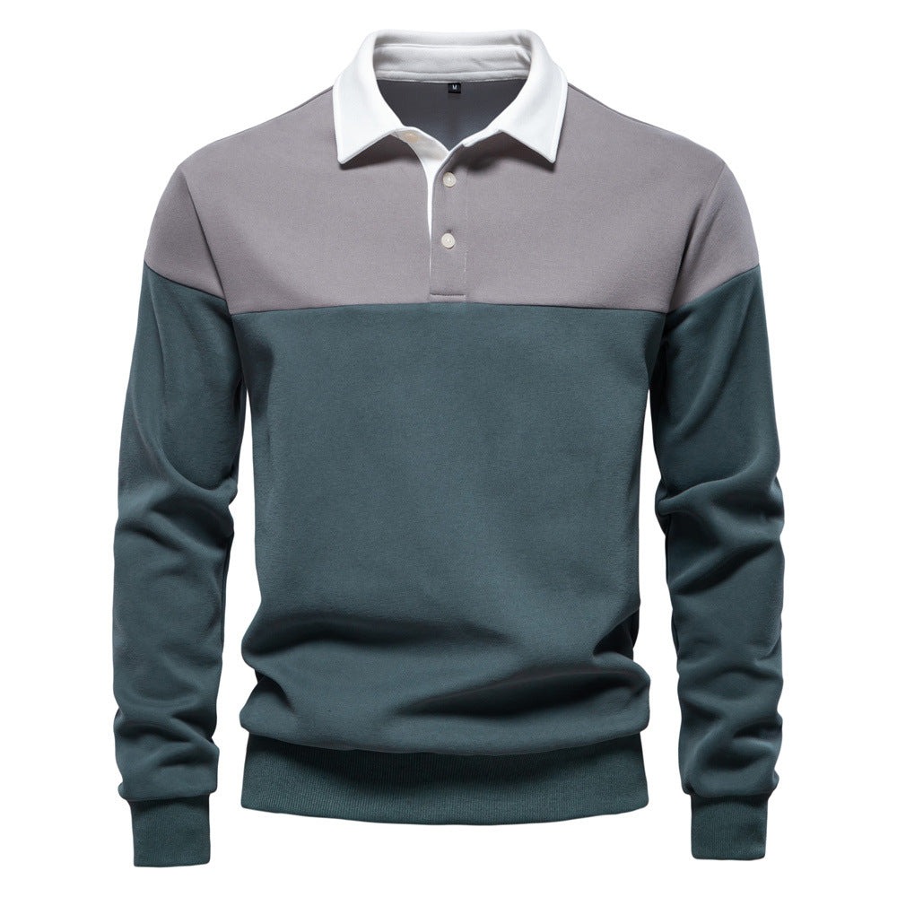 Herren Poloshirt Langarm Modern Farben Hochwertig