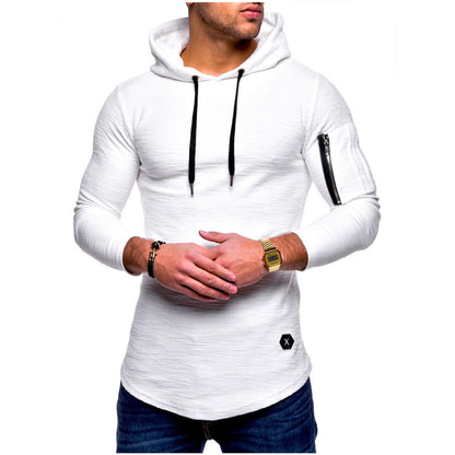 Herren Kapuzenpullover Lässig Mit Reißverschluss Modern