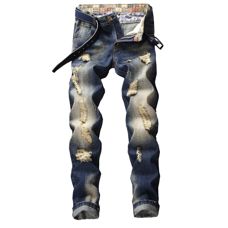 Herren Ripped Jeans Lässiger Schnitt Trendy