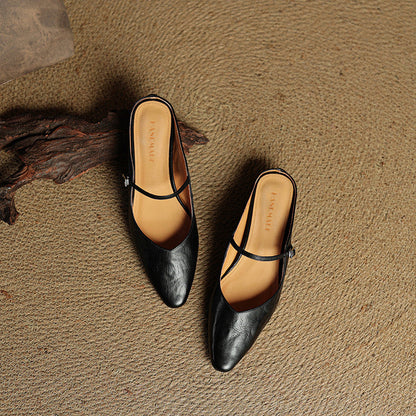 Damen Slipper Leder Echt Bequem