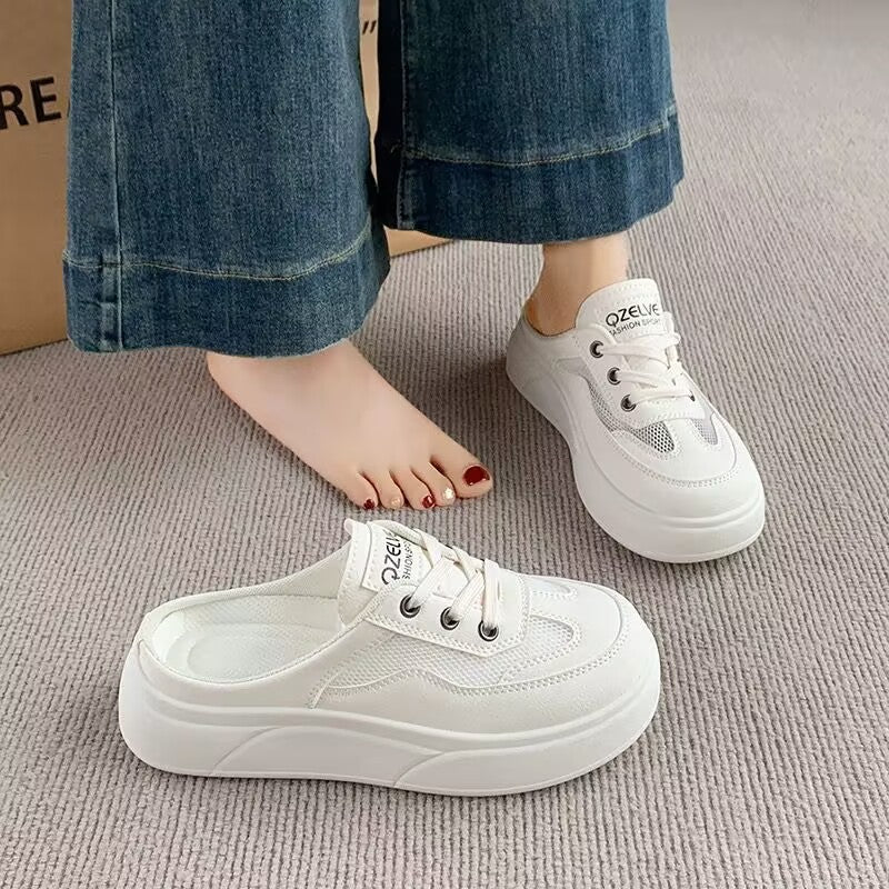 Damen Sneaker Plattform Schuhe Atmungsaktiv Trend