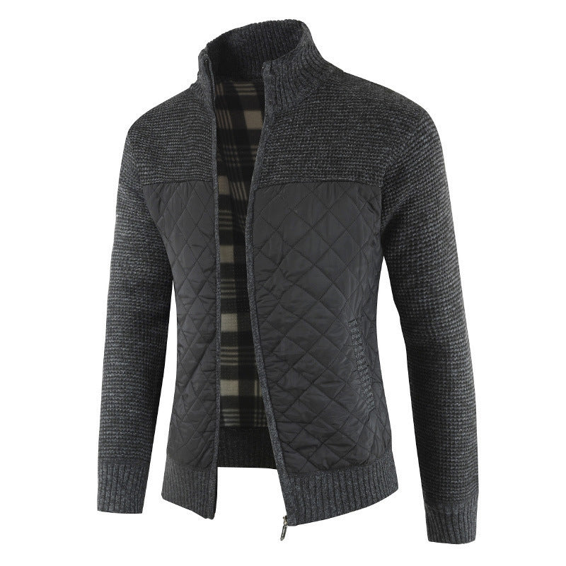 Herren Hybridjacke Modern Strukturiert Wasserdicht