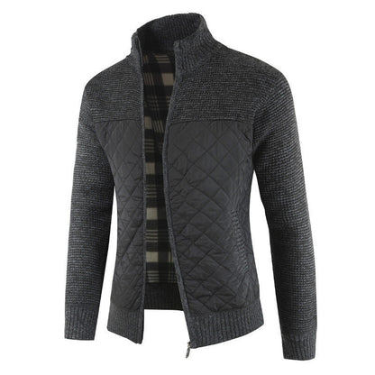 Herren Hybridjacke Modern Strukturiert Wasserdicht