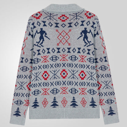 Herren Strickjacke mit exklusivem Norweger-Muster und praktischen Taschen BerlinGlamour, die für Ihre anspruchsvolle Erfahrung sorgen. Mit einer Kombination aus Norweger-M