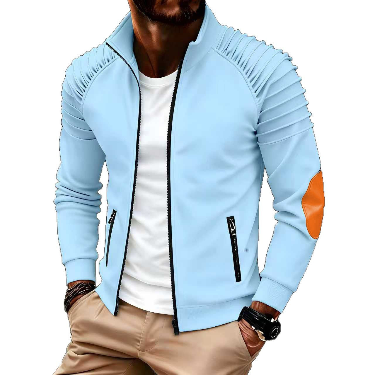 Herren Sportjacke Reißverschluss Funktionsshell