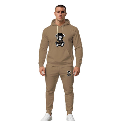 Herren Hoodie Set Streetwear Style Schwarz